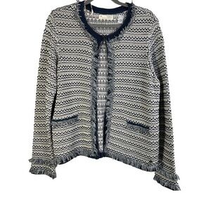 Odd Molly Tweed Open Front Sweater Jacket